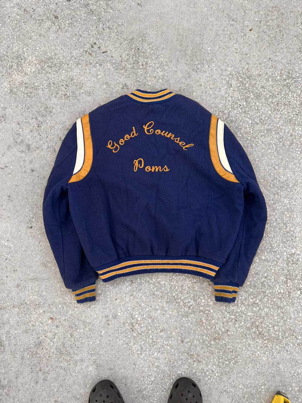 Delong × Varsity Jacket × Vintage Vintage DeLong … - image 4