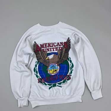 Vintage 1991 Operation Desert Storm Sweater White… - image 1