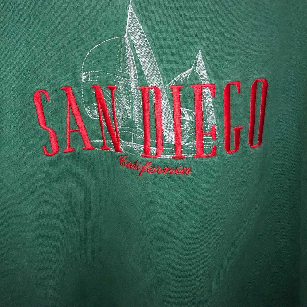 Vintage San Diego California Embroidered Crewneck… - image 3