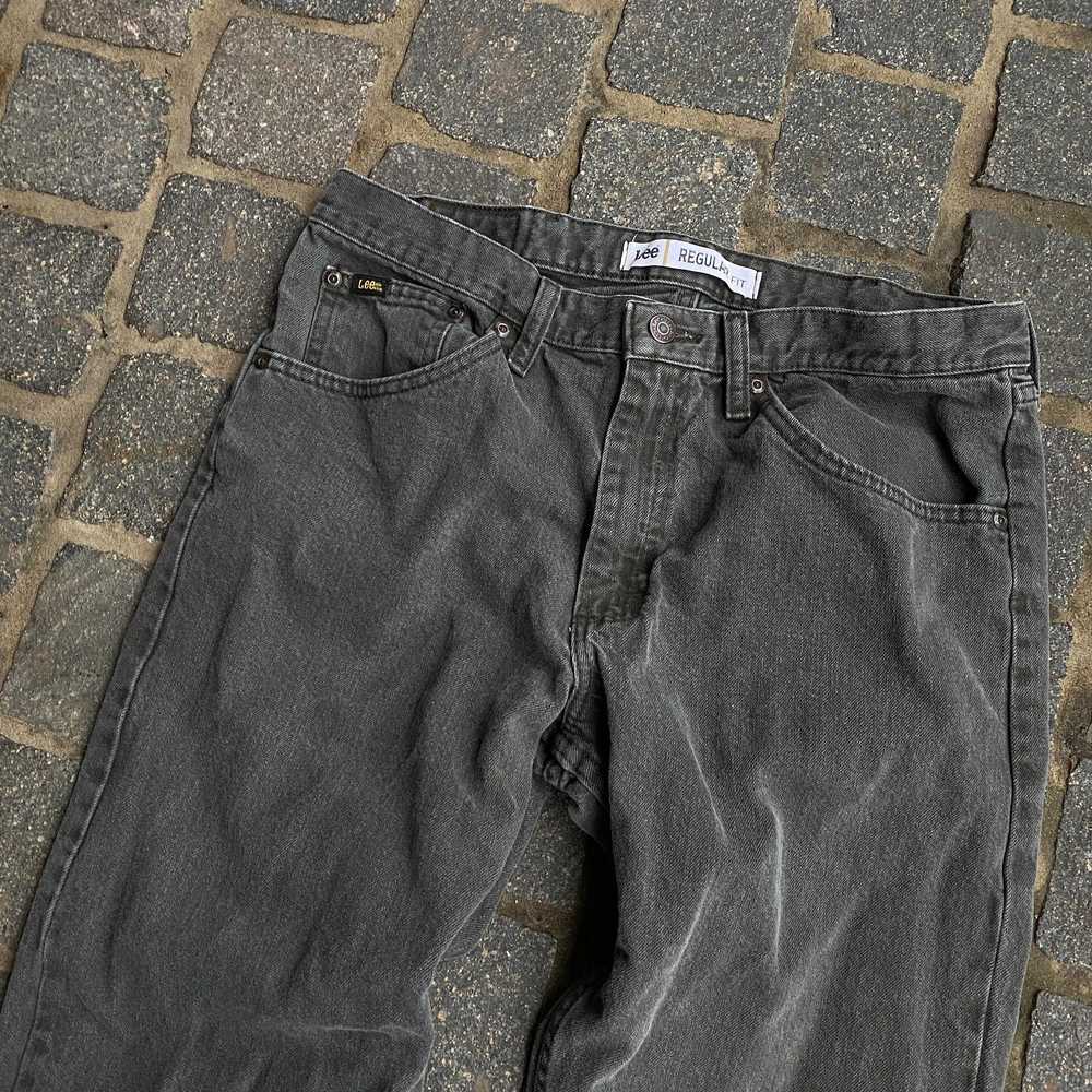 Lee × Vintage Vintage Lee Jeans Gray Denim Regula… - image 3