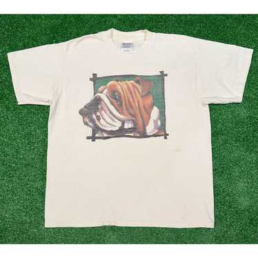 Vintage Bulldog Graphic T-Shirt - Gem