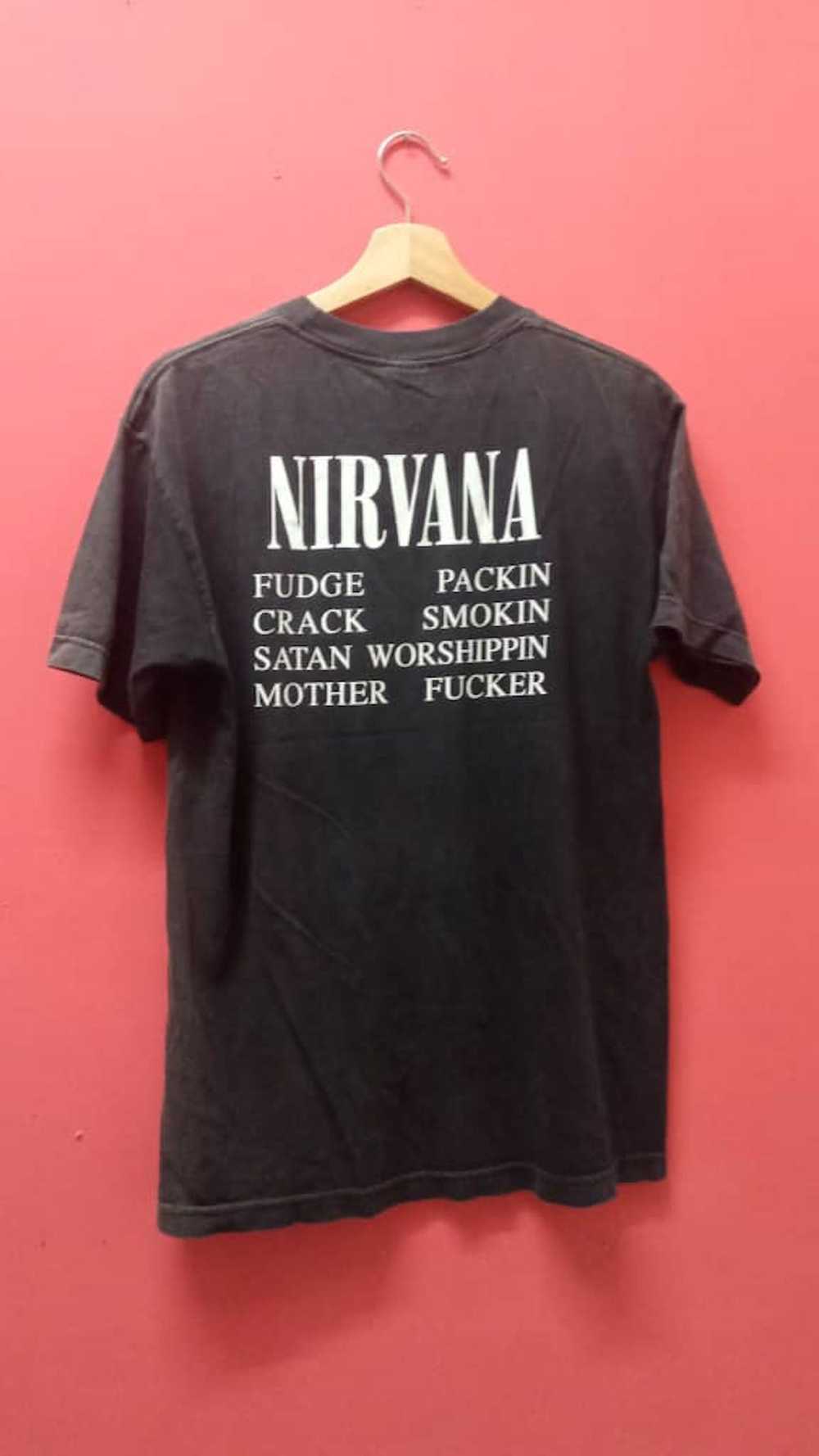 Band Tees × Nirvana × Vintage Vintage 1992 nirvan… - image 2