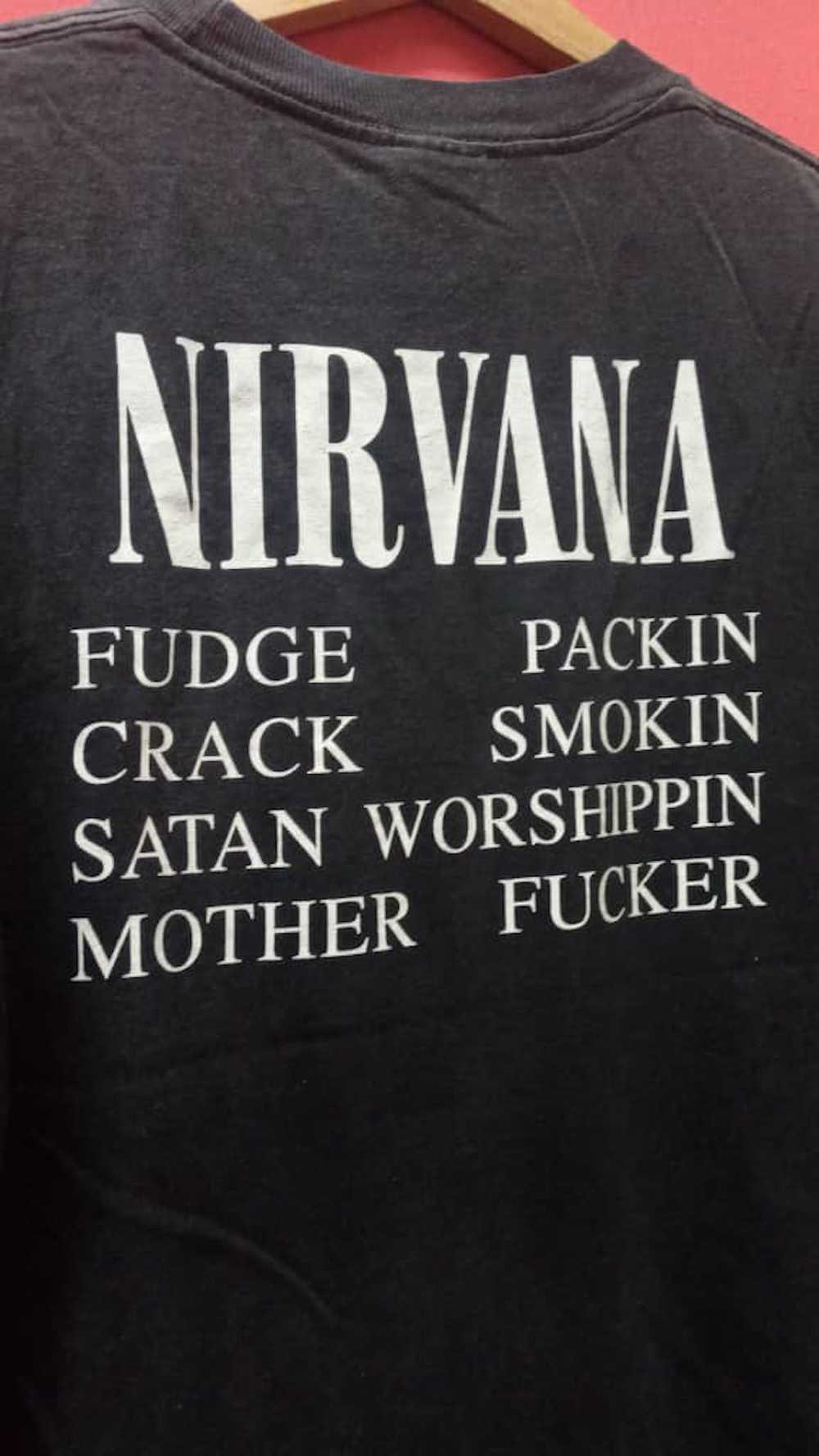 Band Tees × Nirvana × Vintage Vintage 1992 nirvan… - image 4