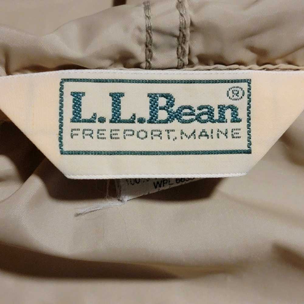 Vintage LL Bean Mens Tan Windbreaker Made in Free… - image 4