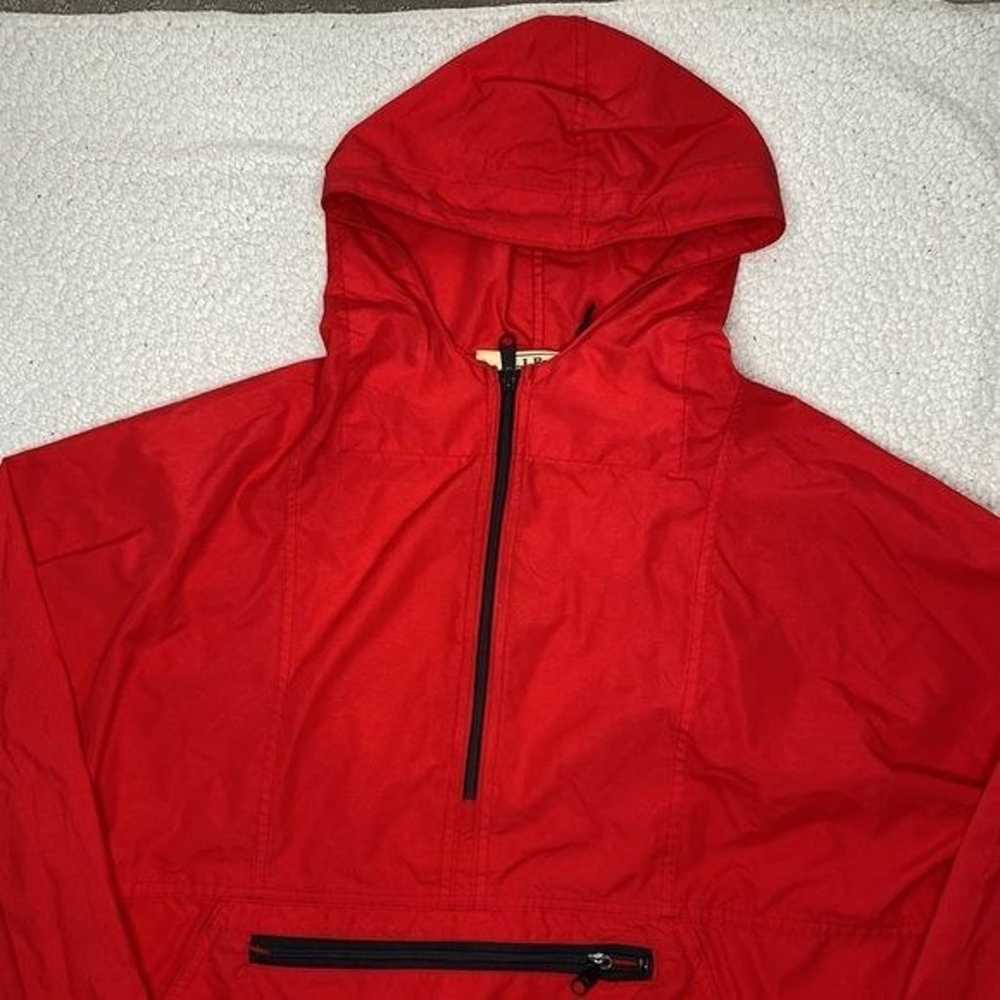 Vintage L.L. Bean Red Anorak Jacket: Size Large - image 3