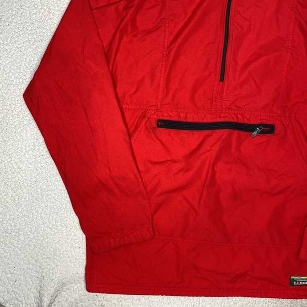 Vintage L.L. Bean Red Anorak Jacket: Size Large - image 5