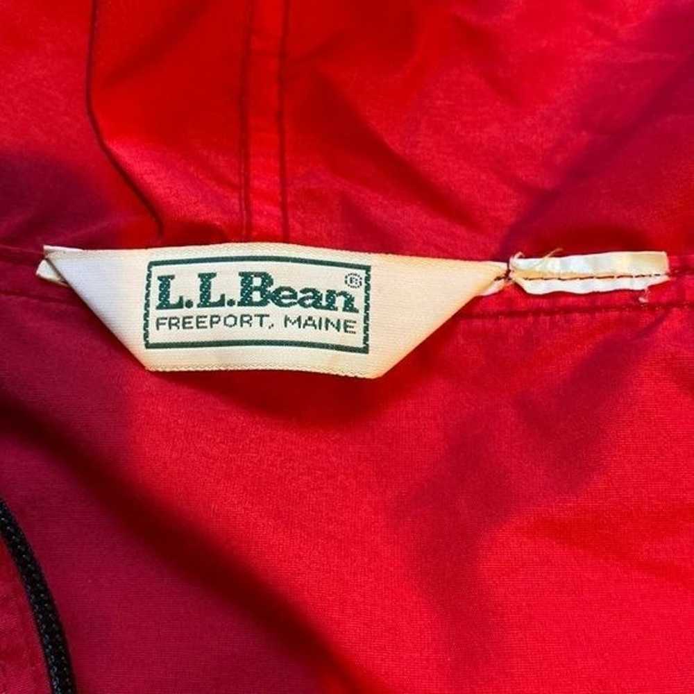 Vintage L.L. Bean Red Anorak Jacket: Size Large - image 8