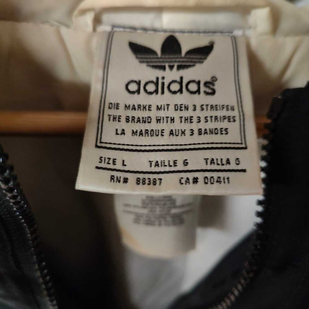 Adidas Hooded Puffer Jacket Classic Sleeve Logo T… - image 7