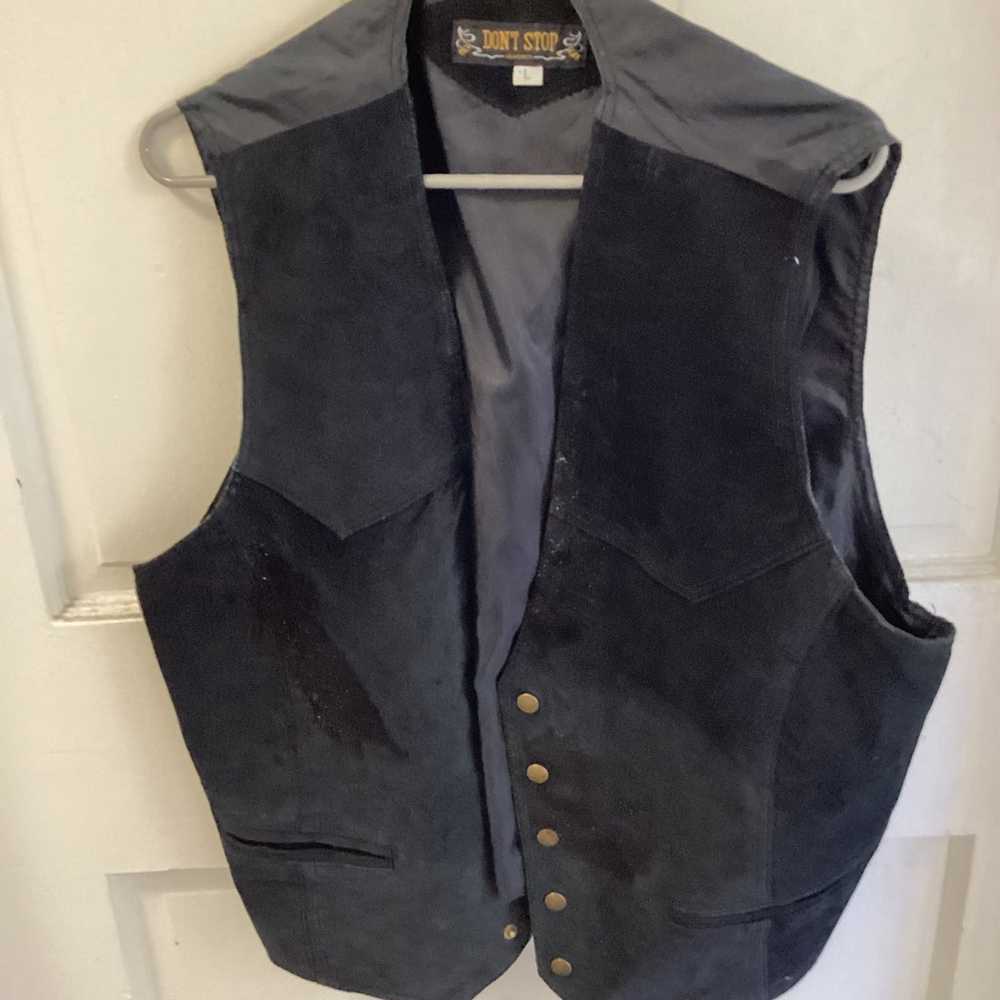 Leather Vest vintage - image 3