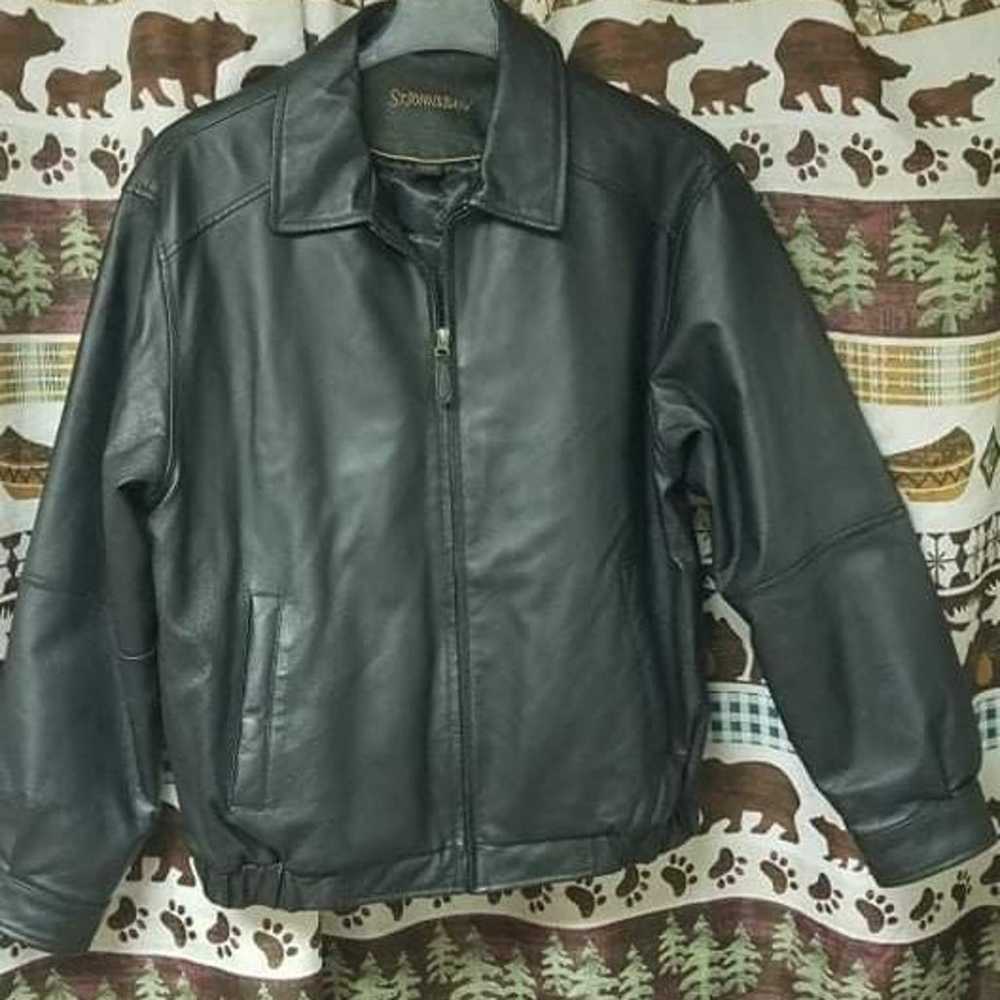 Very Nice St John's Bay Leather jacket sz L - image 1