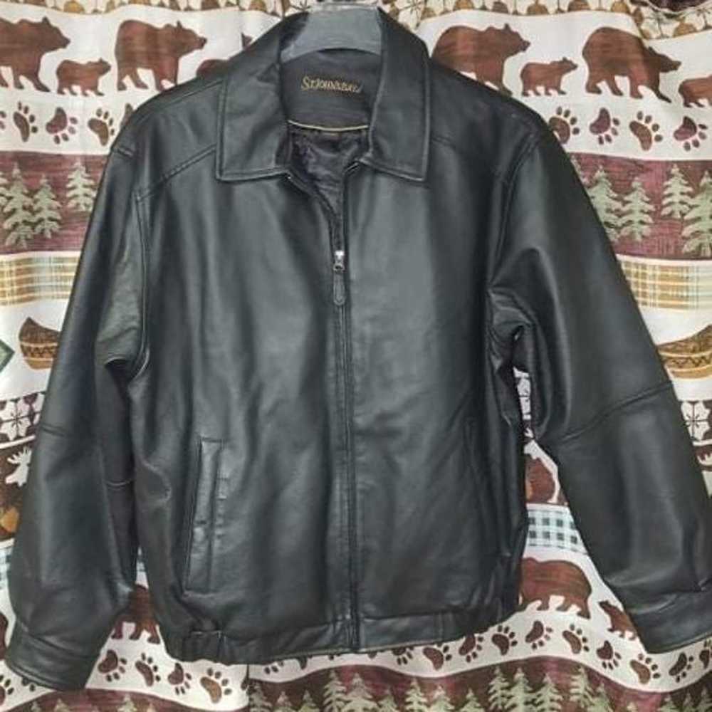 Very Nice St John's Bay Leather jacket sz L - image 3
