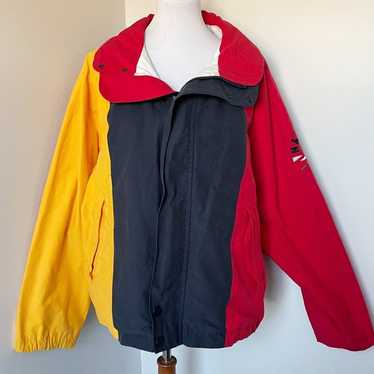 Nautica Vintage Color Block Full Zip Up Jacket Si… - image 1