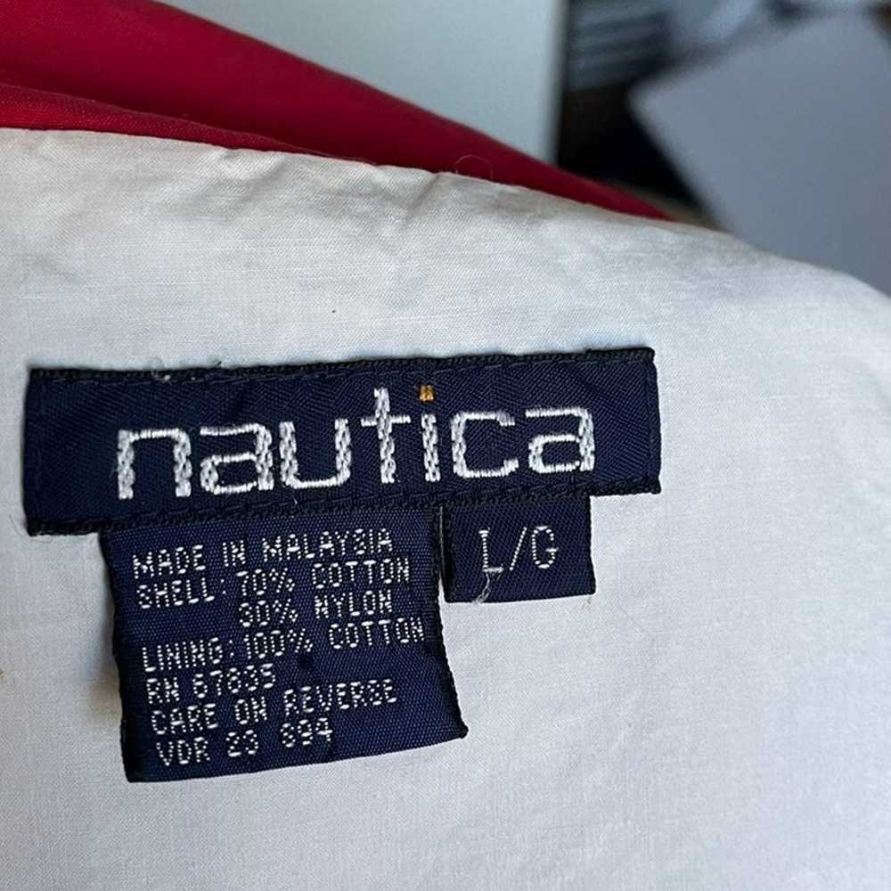 Nautica Vintage Color Block Full Zip Up Jacket Si… - image 9