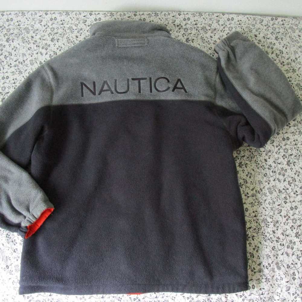 90s Nautica reversible fleece jacket L - image 3