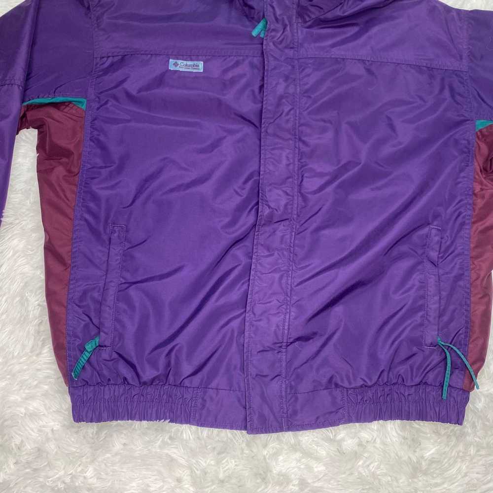 Vintage Columbia Sportswear Men’s Purple Light Wi… - image 4