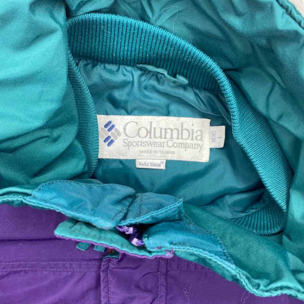 Vintage Columbia Sportswear Men’s Purple Light Wi… - image 5