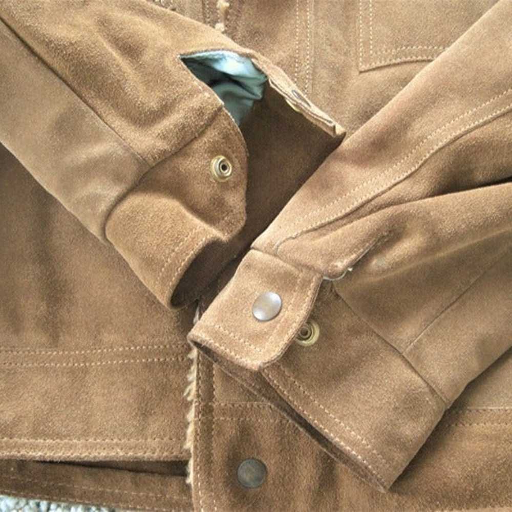 Vintage Men's LAKELAND GROVER Suede Leather Sherp… - image 9