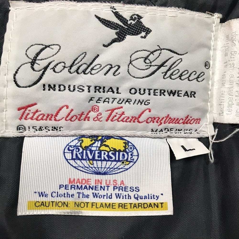 Vintage AmeriGas Blue Golden Fleece Tag Quilted G… - image 11
