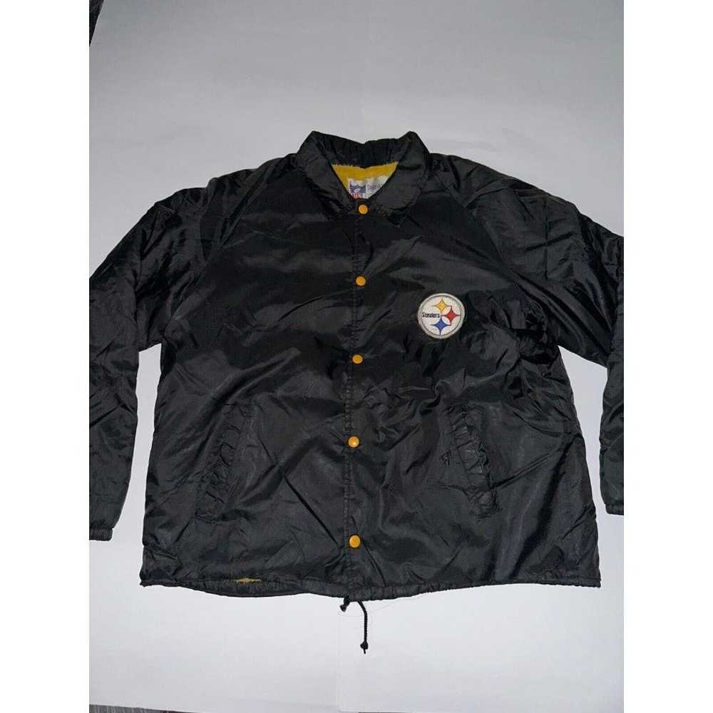 Vintage 70s Stahl Urban Pittsburgh Steelers Satin… - image 1