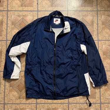 Vintage Nike Windbreaker Jacket Blue 80s 90s Black Ta… - Gem