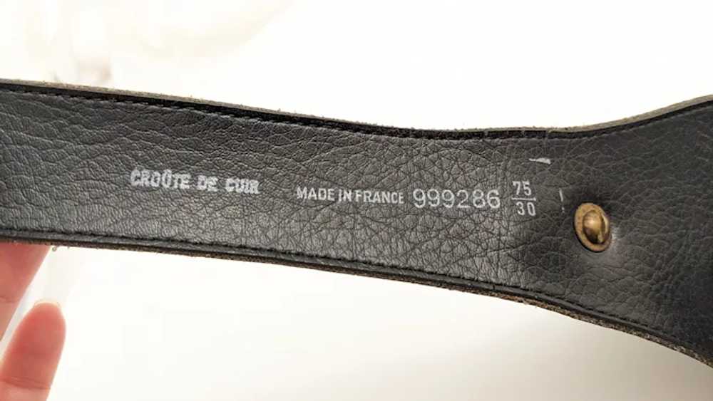 Vintage Women's Waist Belt with Large Bronze Eagle - image 7