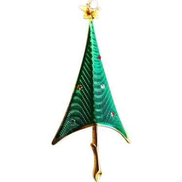 UNIQUE CERRITO CHRISTMAS Tree - "Green Enameled "… - image 1