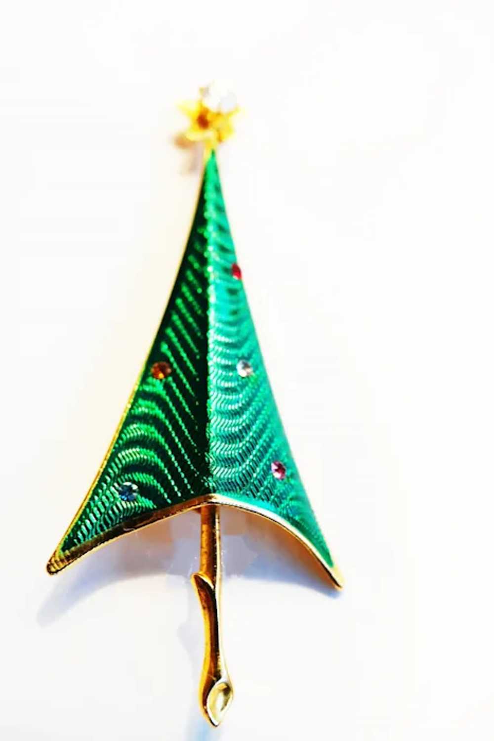 UNIQUE CERRITO CHRISTMAS Tree - "Green Enameled "… - image 2