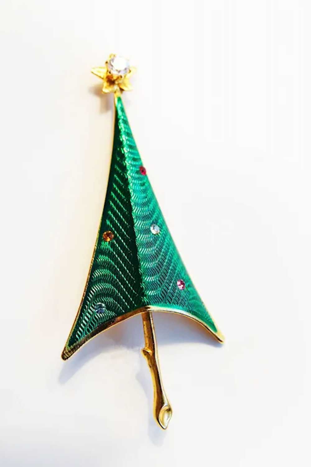 UNIQUE CERRITO CHRISTMAS Tree - "Green Enameled "… - image 3