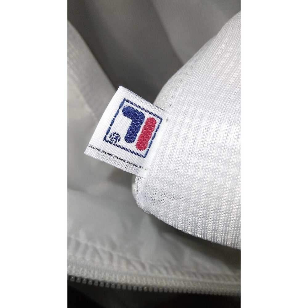 Vintage White FILA Mens Windbreaker Jacket Warm-U… - image 12
