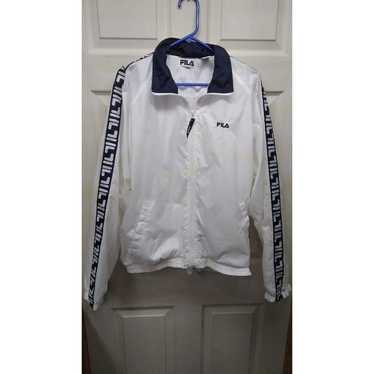 Vintage White FILA Mens Windbreaker Jacket Warm-U… - image 1