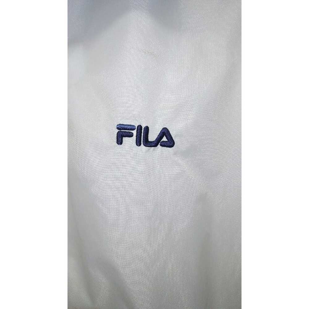 Vintage White FILA Mens Windbreaker Jacket Warm-U… - image 2