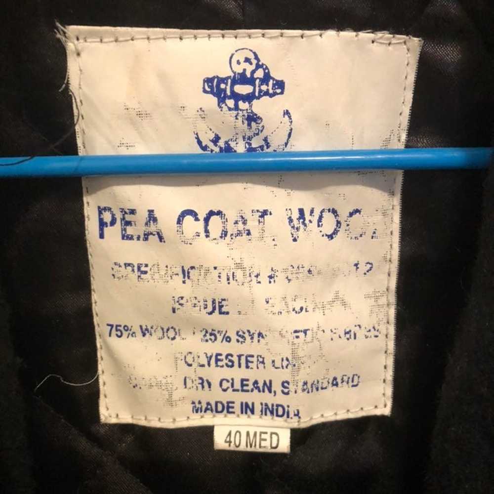 Vintage US Navy sailors pea coat - image 2