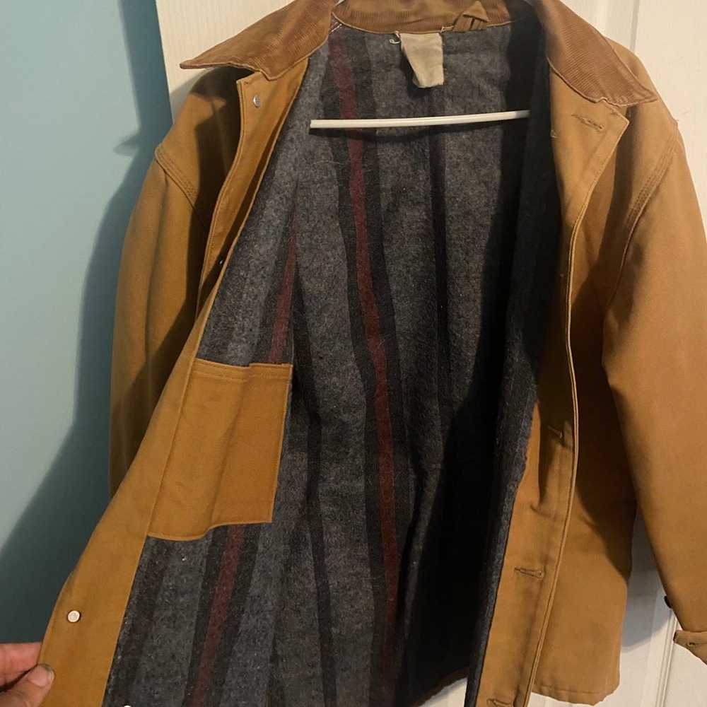 Vintage Carhartt Rancher Jacket with Blanket Lini… - image 3