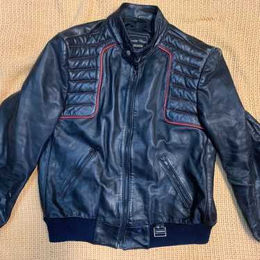 Maxim Wear Yamaha 100% Leather Jacket Vintage Men… - image 1