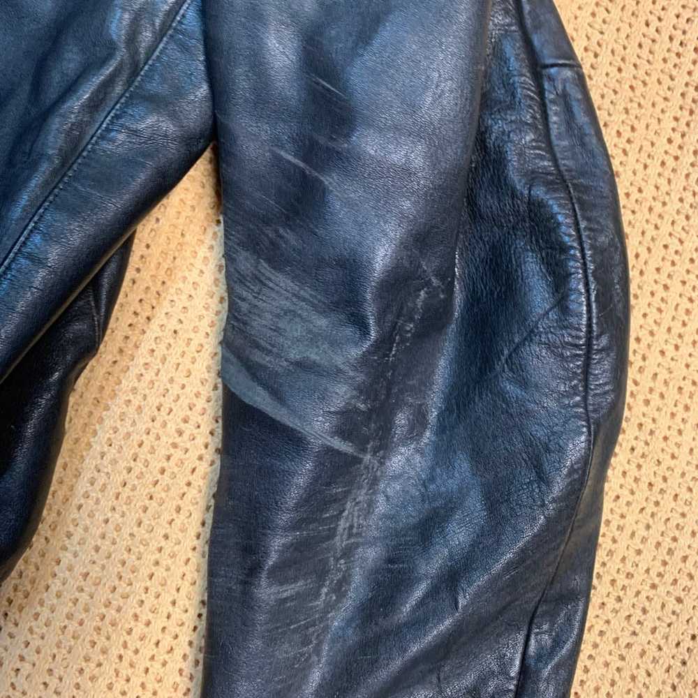 Maxim Wear Yamaha 100% Leather Jacket Vintage Men… - image 4