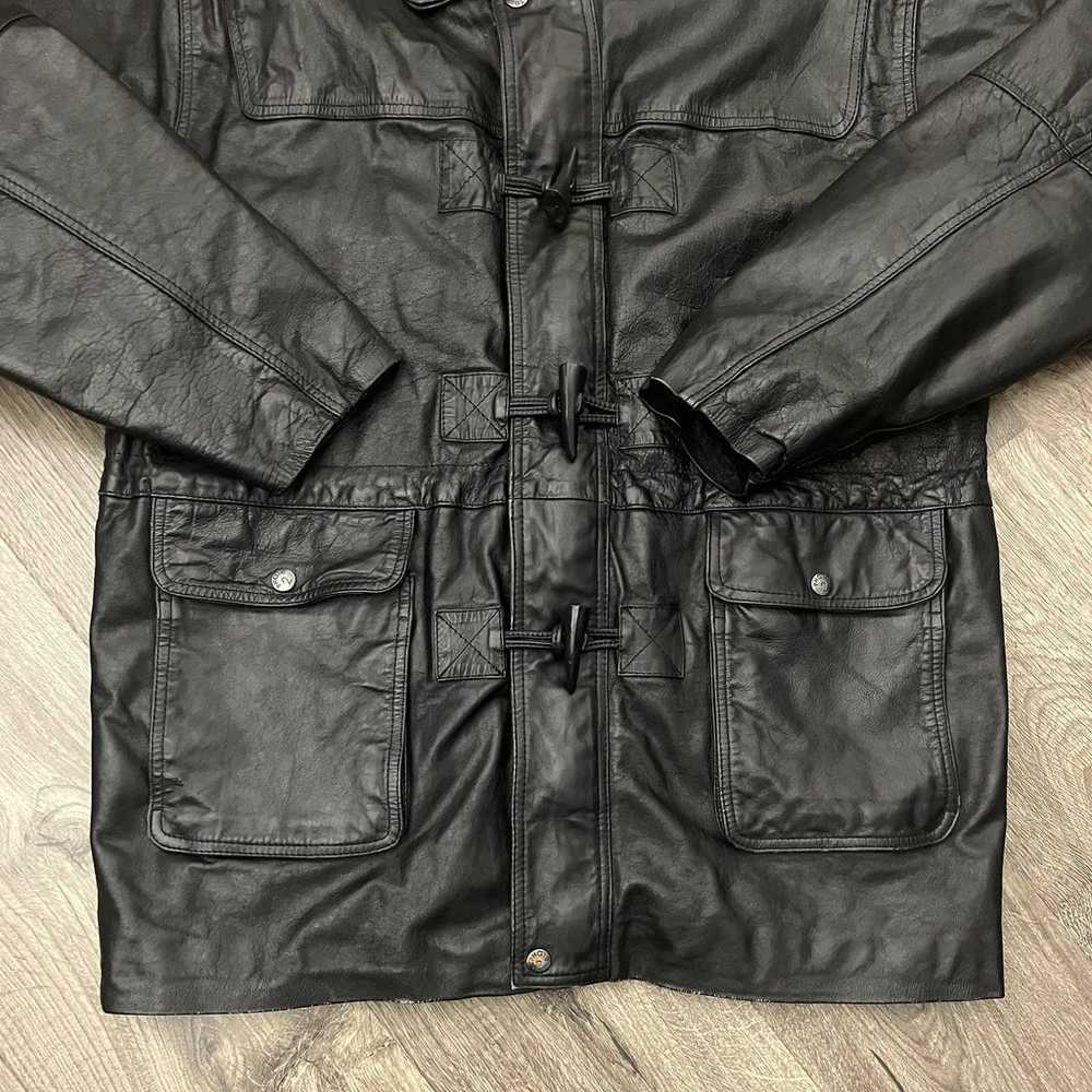 PHASE 2 Men’s Leather Jacket Size Large - image 3