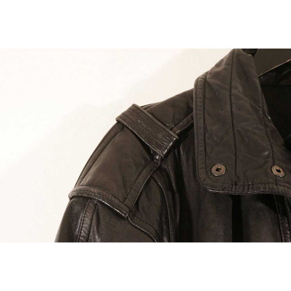 Vintage Futuristic Leather Jacket El Corte Ingles… - image 11