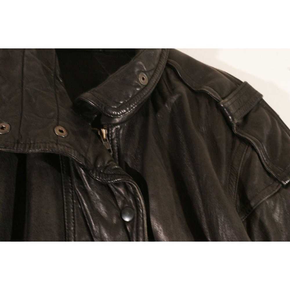 Vintage Futuristic Leather Jacket El Corte Ingles… - image 12