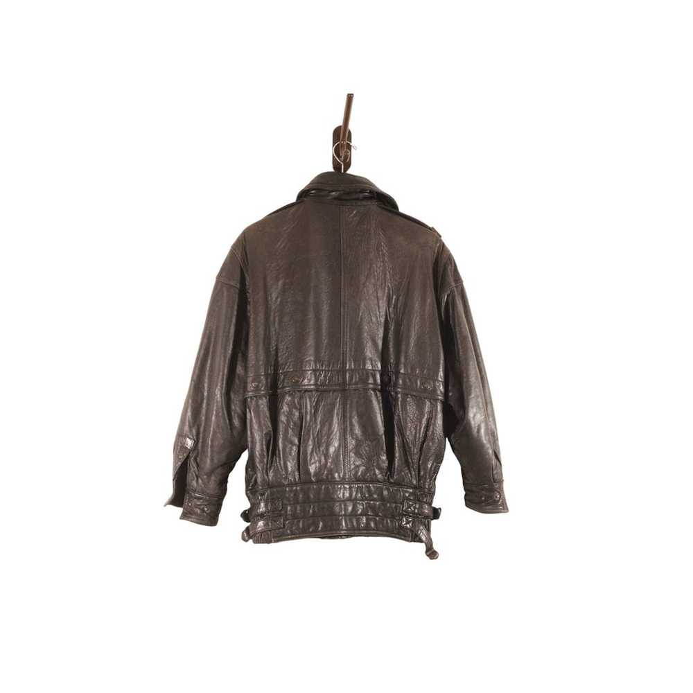 Vintage Futuristic Leather Jacket El Corte Ingles… - image 2