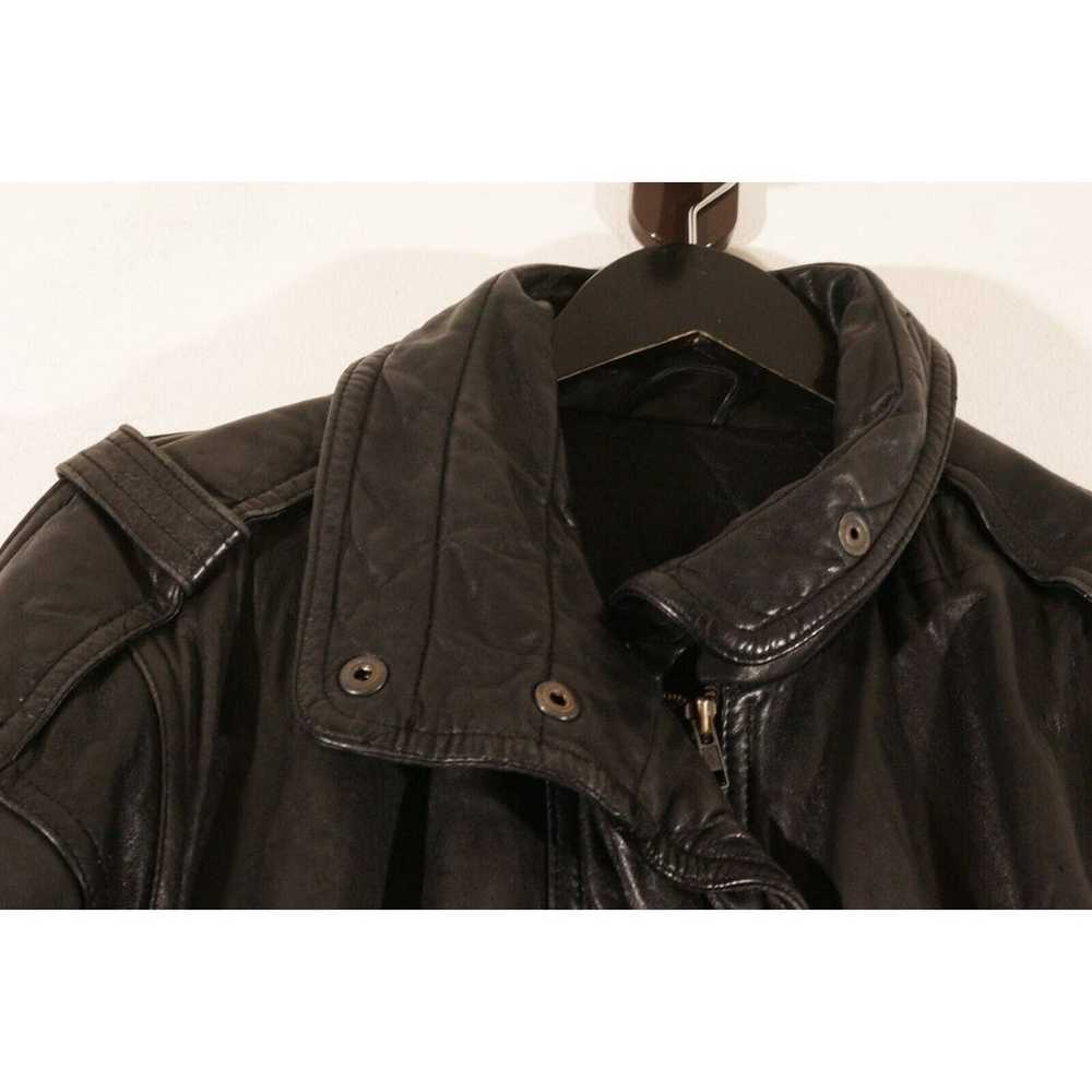 Vintage Futuristic Leather Jacket El Corte Ingles… - image 8