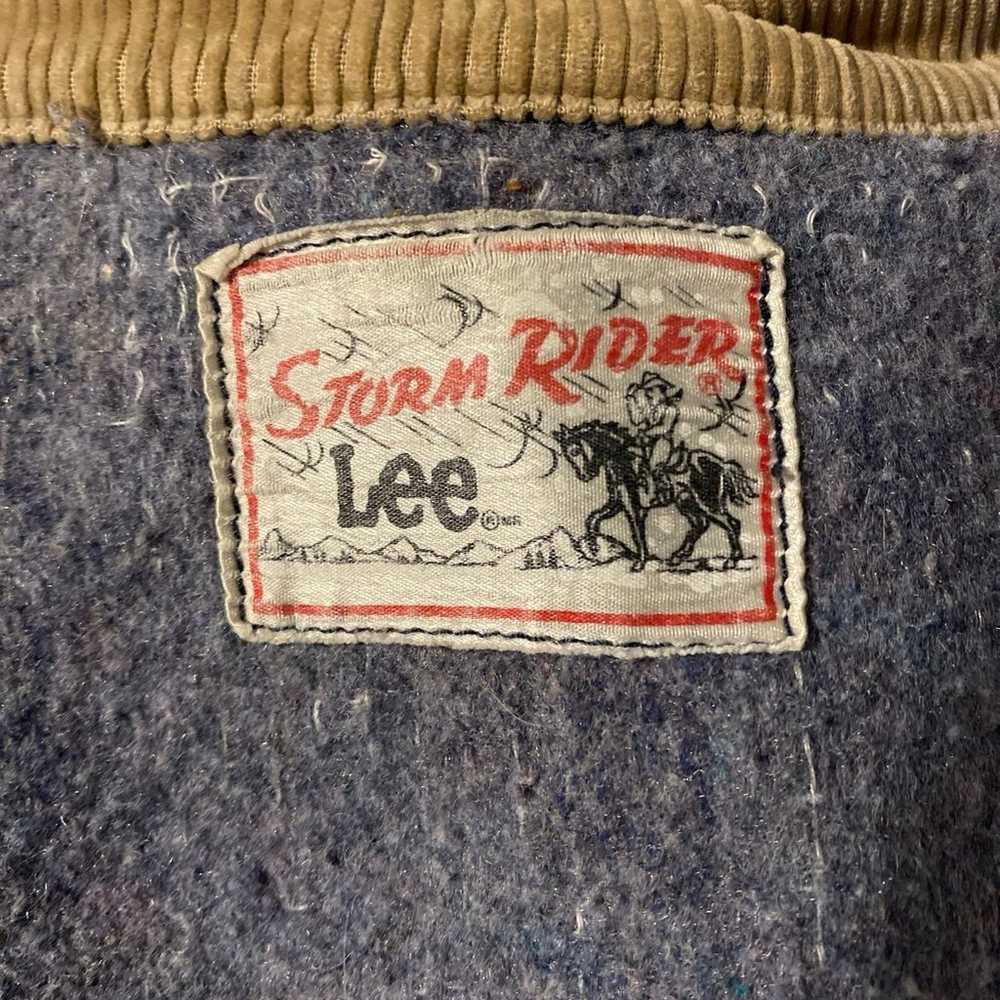 Lee Jacket Storm Rider, Blanket Lined Denim Size … - image 9