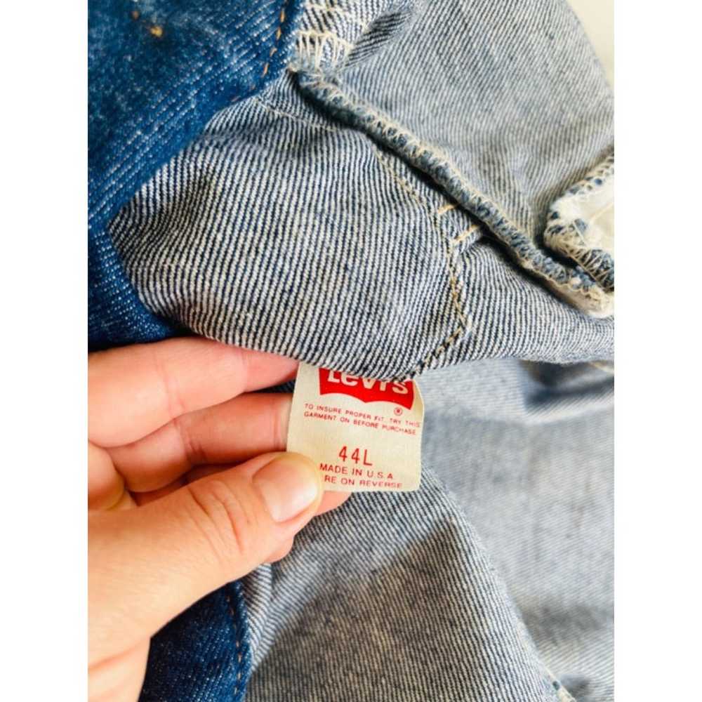 Levis Vintage 100% Cotton Denim Jacket Mens Sz 44L - image 8
