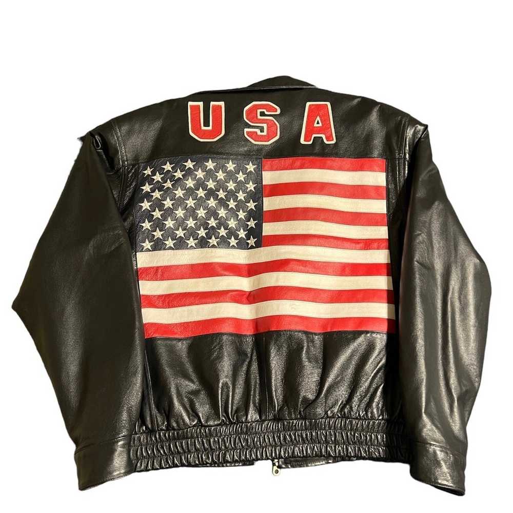 USA Leather Jacket - image 1