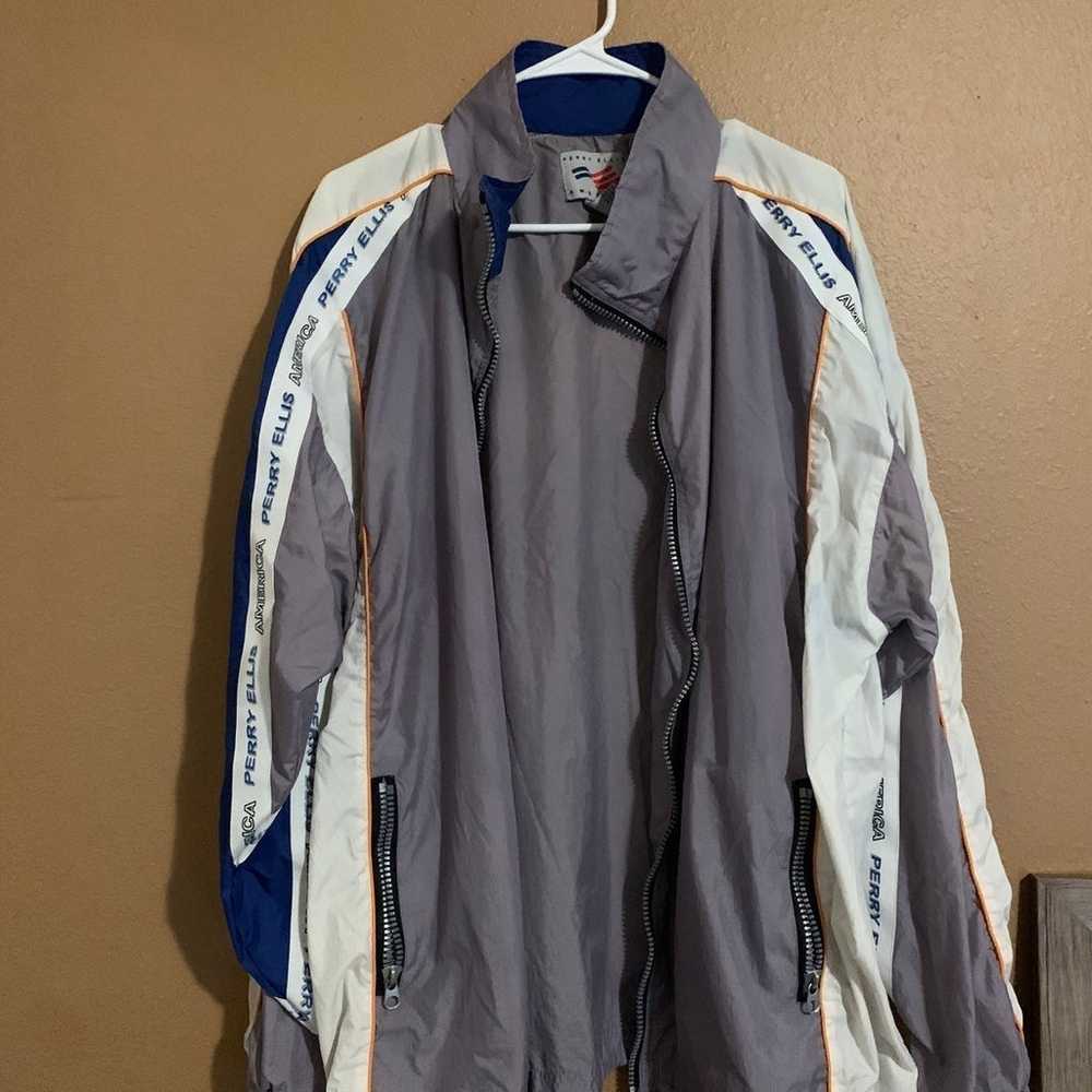 Perry Ellis Windbreaker w/ track pants - image 1