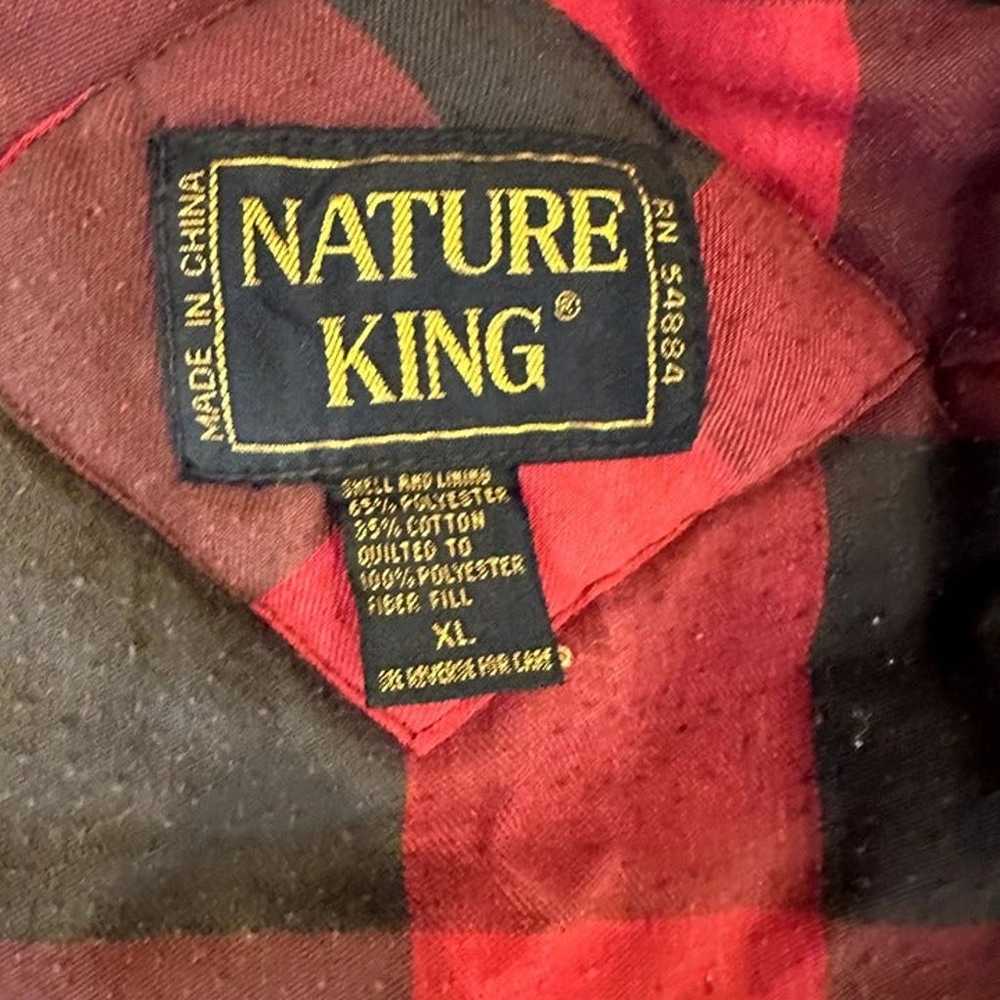 XL Vintage 90's Buffalo Plaid Nature King Vest - image 5
