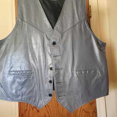 Vintage Leather Vest - image 1