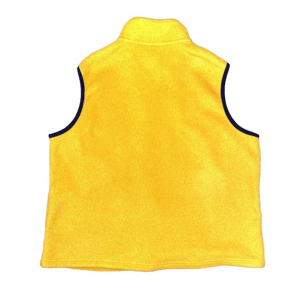 Vintage LL Bean Fleece Vest Yellow sz XL - L.L. B… - image 2