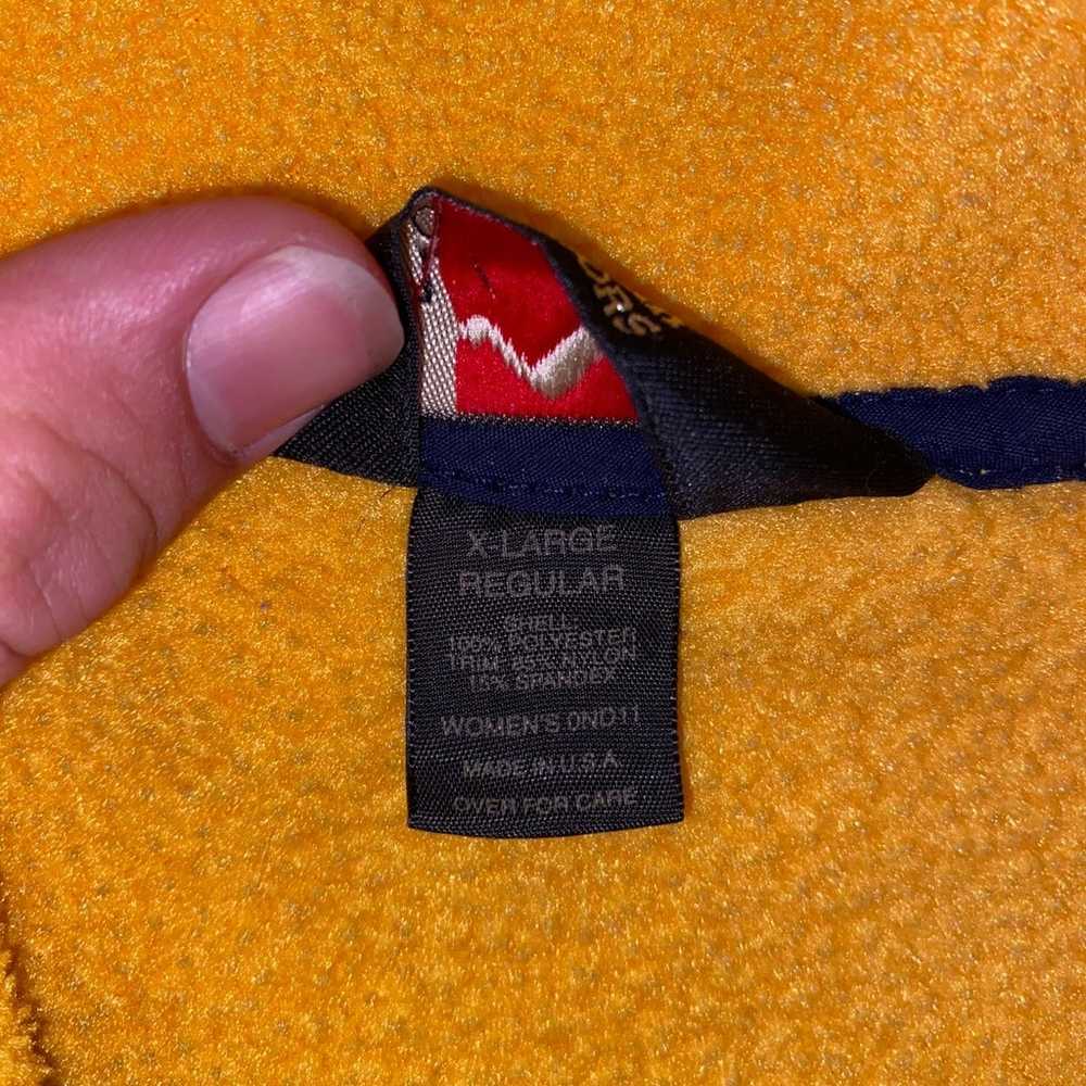 Vintage LL Bean Fleece Vest Yellow sz XL - L.L. B… - image 3