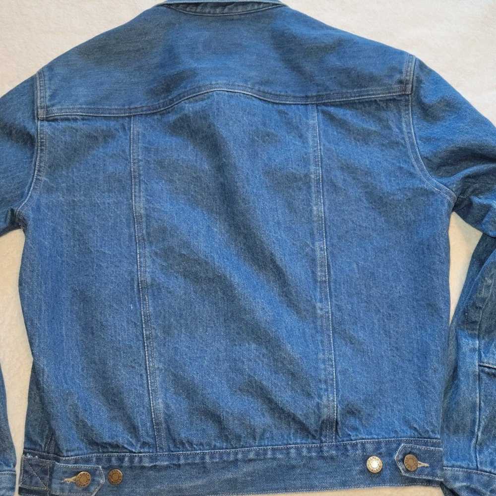 Vintage Calvin Klein Blue Jean Jacket Size XL Mad… - image 10