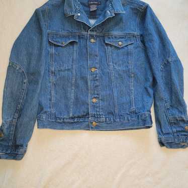 Vintage Calvin Klein Blue Jean Jacket Size XL Mad… - image 1